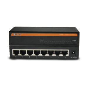 Secuview 8-Port Fast Ethernet Switch Stable 100Mbps Connections.