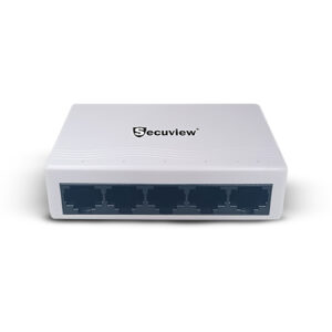 Secuview 5-Port Plastic Ethernet Switch | Fast & Stable 100Mbps.
