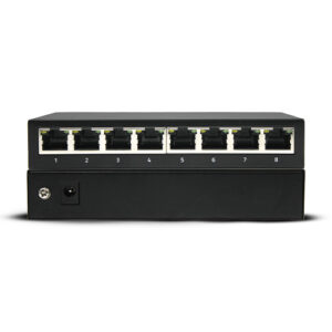 Secuview 8-Port Metal Design Ethernet Switch with High-Speed Networking.