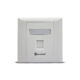 Secuview Single-Port Durable Plastic Faceplate | Wall-Mount Design.