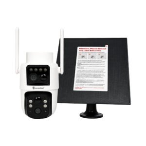 Secuview 4G LTE Dual Lens PT Solar Powered Battery Camera