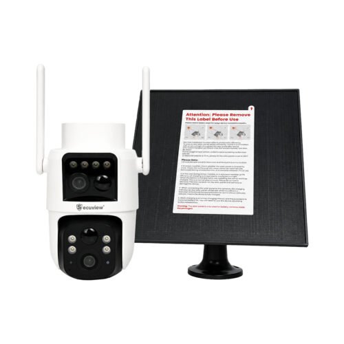 Secuview 4G LTE Dual Lens PT Solar Powered Battery Camera