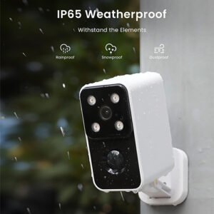 battery-powered security camera Weatherproof