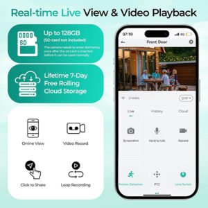 battery powered camera Live View