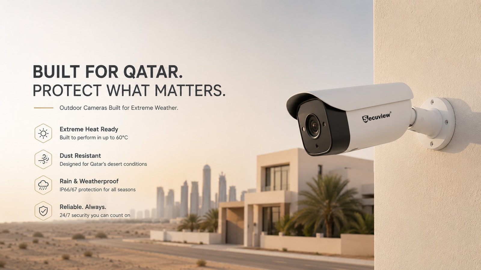 Best outdoor surveillance camera Qatar for homes and businesses