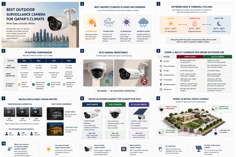 Best outdoor surveillance camera Qatar for homes and businesses