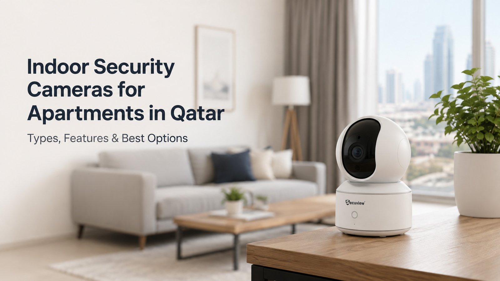 Indoor security camera for apartment monitoring in Qatar