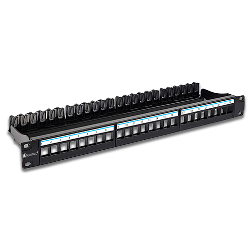 1U 24-Port Blank Patch Panel