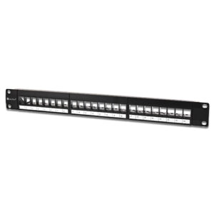 1U 24-Port Blank Patch Panel