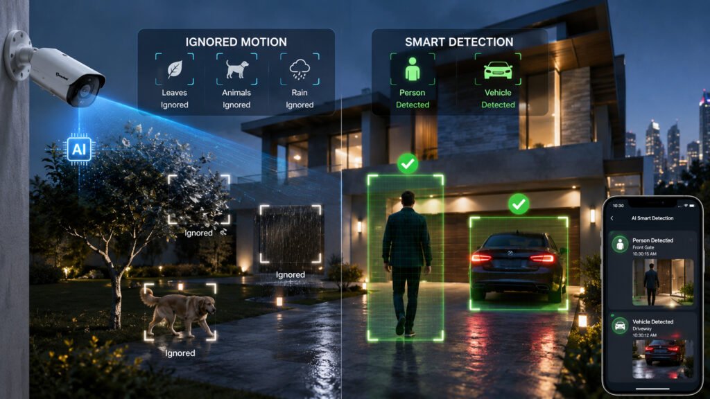 AI smart detection in security cameras