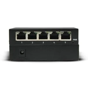 Secuview Gigabit 5-Port Ethernet Switch with High-Speed and Metal Design.