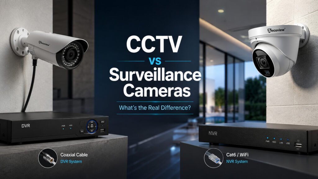 Difference Between CCTV and Surveillance Cameras