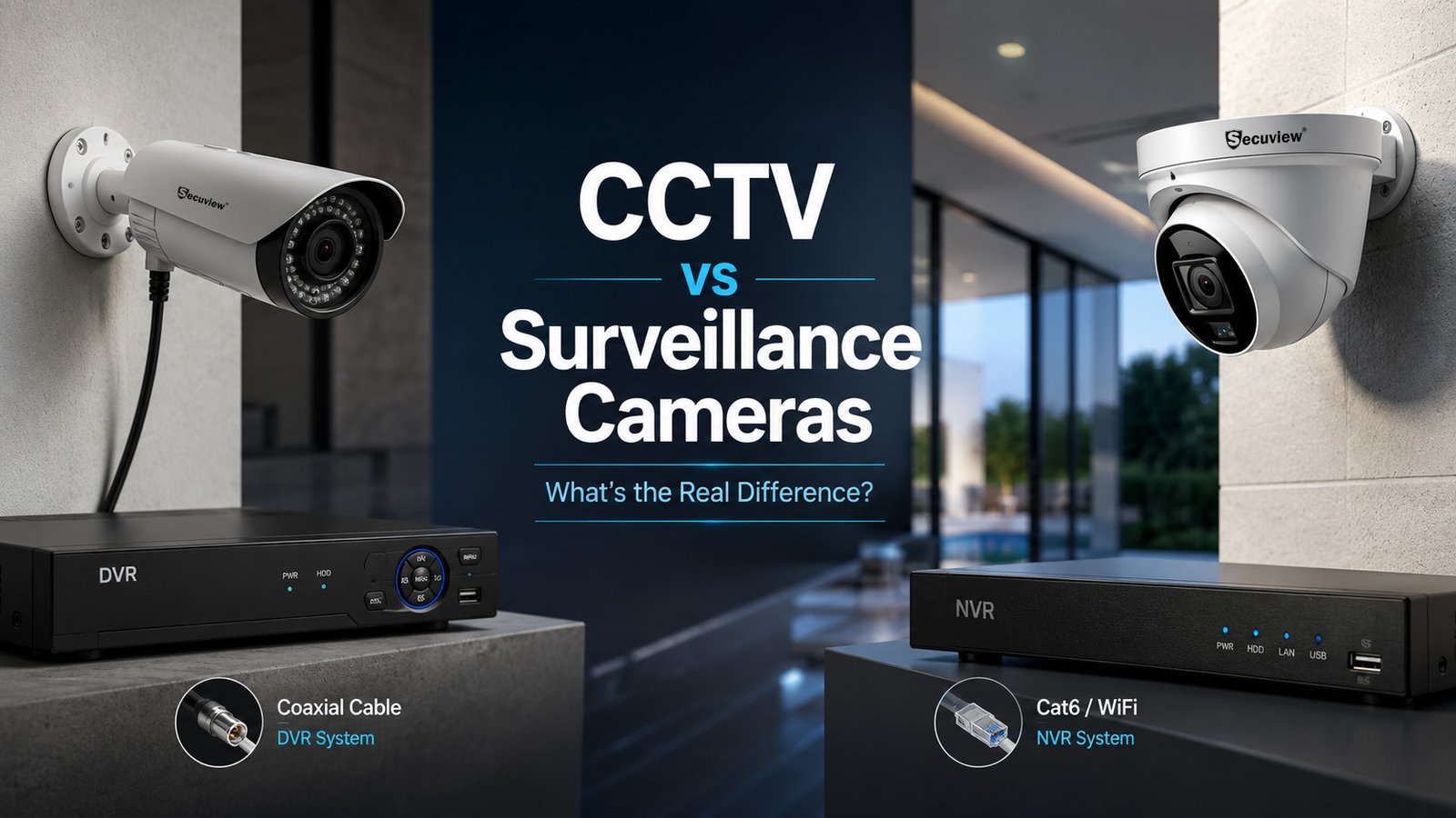 Difference Between CCTV and Surveillance Cameras