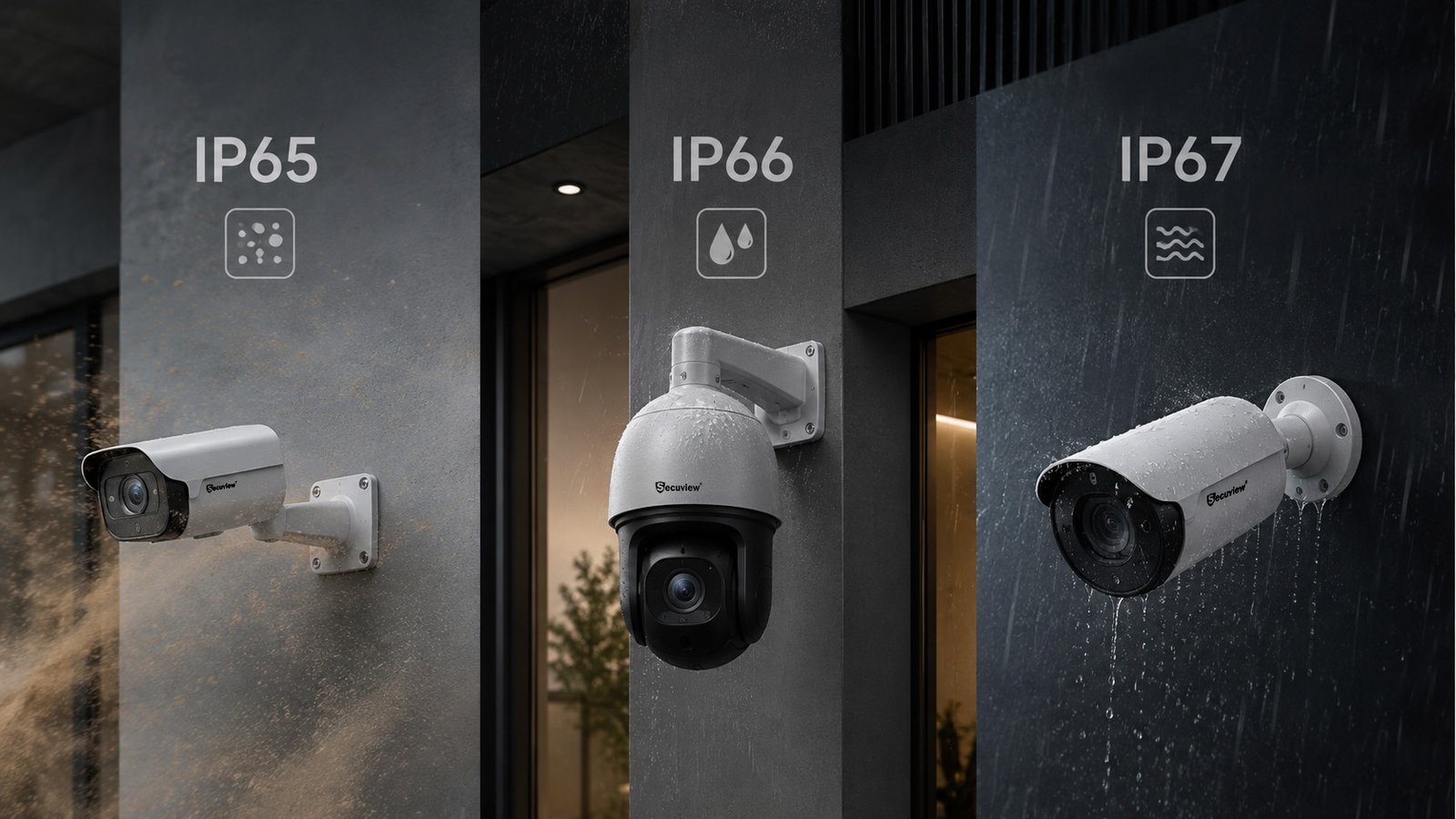 IP65 vs IP66 vs IP67 security cameras for outdoor use