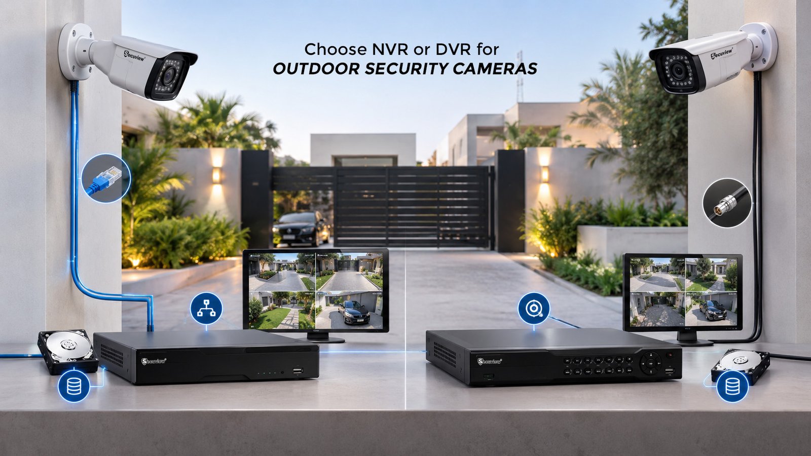 NVR or DVR for Outdoor Security Cameras