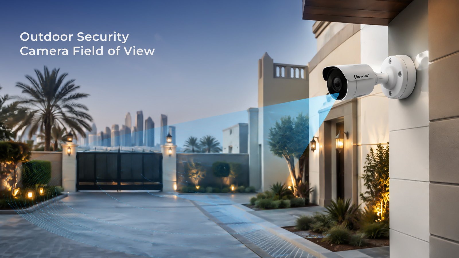 Outdoor Security Camera Field of View